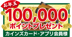 100,000ポイントプレゼント