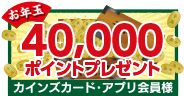 40,000ポイントプレゼント