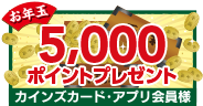 5,000ポイントプレゼント